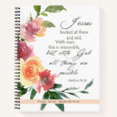 Zeitschrift "Floral Bible Verse Prayer" Notizblock (Vorderseite)