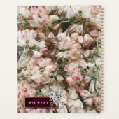 Zeitschrift "Floral Monogram custom 3 Fotos" Planer (Rückseite)