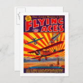 Zeitschrift Flying Aces Cover 2 Postkarte (Vorne/Hinten)