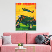 Zeitschrift Flying Aces Cover 3 Leinwanddruck (Insitu (Wohnzimmer))