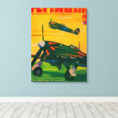 Zeitschrift Flying Aces Cover 3 Leinwanddruck (Insitu (Holzboden))