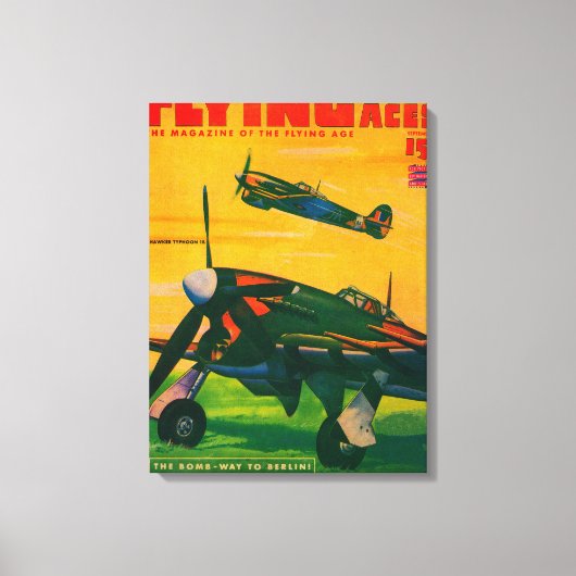 Zeitschrift Flying Aces Cover 3 Leinwanddruck (Vorderseite)
