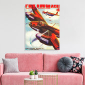 Zeitschrift Flying Aces Cover 4 Leinwanddruck (Insitu (Wohnzimmer))