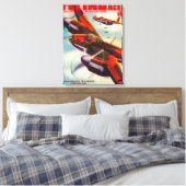 Zeitschrift Flying Aces Cover 4 Leinwanddruck (Insitu (Schlafzimmer))