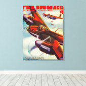 Zeitschrift Flying Aces Cover 4 Leinwanddruck (Insitu (Holzboden))