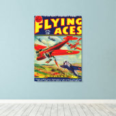 Zeitschrift Flying Aces Cover 5 Leinwanddruck (Insitu (Holzboden))