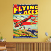 Zeitschrift Flying Aces Cover 5 Leinwanddruck (Insitu (Wohnzimmer))