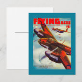 Zeitschrift Flying Aces Cover 5 Postkarte (Vorne/Hinten)