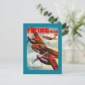 Zeitschrift Flying Aces Cover 5 Postkarte (Stehend Vorderseite)