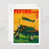 Zeitschrift Flying Aces Cover 5 Postkarte (Vorne/Hinten)