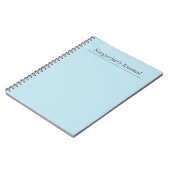 Zeitschrift für benutzerdefinierbare Pastel Blue S Notizblock (Linke Seite)