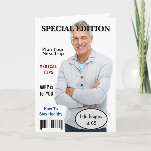 Zeitschrift für den 65. Geburtstag Karte (Vorderseite)