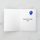 Zeitschrift für den 65. Geburtstag Karte (Innenseite)