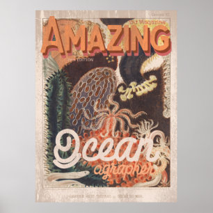 Zeitschrift für Vintage Meeresbiologie Poster