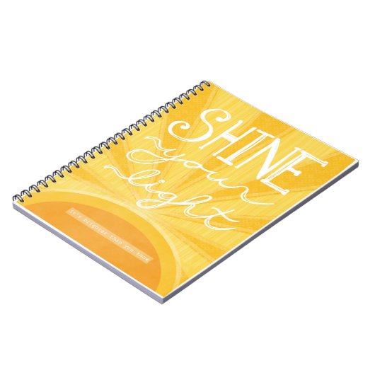 Zeitschrift - "glänzen Sie Ihr helles " Notizblock (Linke Seite)