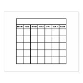 Zeitschrift "Habit Tracker" Gummistempel (Prägung)