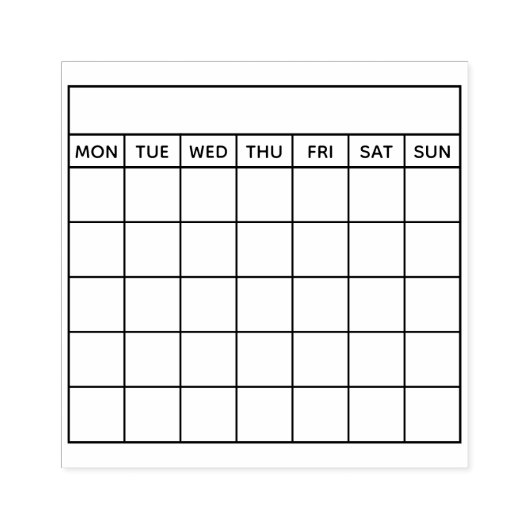 Zeitschrift "Habit Tracker" Gummistempel (Prägung)