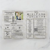 Zeitschrift Hochzeitsprogramm Vintage Wedding Time Karte (Innenseite)