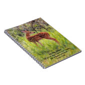 Zeitschrift "Little Deer Nature Art Bible Verse" Notizblock (Rechte Seite)