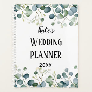 Zeitschrift meines Hochzeitsplaners Eukalyptus Planer