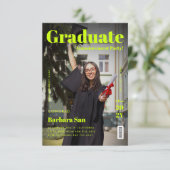 Zeitschrift "Modernes Graduate Grad" Einladung (Stehend Vorderseite)