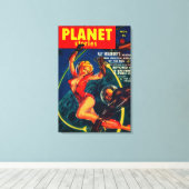 Zeitschrift Planet Stories Cover 2 Leinwanddruck (Insitu (Holzboden))