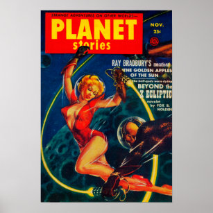 Zeitschrift Planet Stories Cover 2 Poster