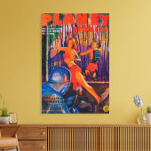 Zeitschrift Planet Stories Cover 3 Leinwanddruck (Insitu (Wohnzimmer))