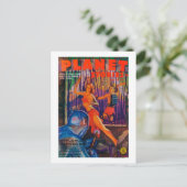 Zeitschrift Planet Stories Cover 3 Postkarte (Stehend Vorderseite)