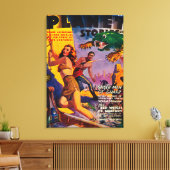 Zeitschrift Planet Stories Cover 4 Leinwanddruck (Insitu (Wohnzimmer))