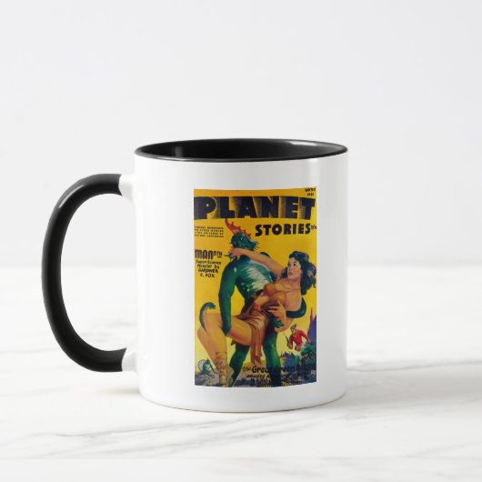 Zeitschrift Planet Stories Cover 4 Tasse (Links)