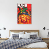 Zeitschrift Planet Stories Cover 8 Leinwanddruck (Insitu (Schlafzimmer))