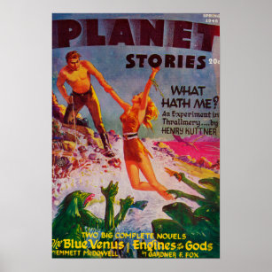 Zeitschrift Planet Stories Cover 8 Poster