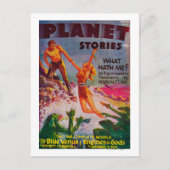 Zeitschrift Planet Stories Cover 8 Postkarte (Vorderseite)
