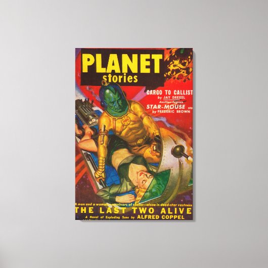 Zeitschrift Planet Stories deckt 5 ab Leinwanddruck (Vorderseite)