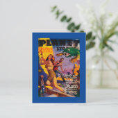 Zeitschrift Planet Stories deckt 5 ab Postkarte (Stehend Vorderseite)