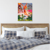 Zeitschrift Planet Stories deckt 7 ab Leinwanddruck (Insitu (Schlafzimmer))