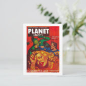 Zeitschrift Planet Stories deckt 7 ab Postkarte (Stehend Vorderseite)