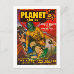 Zeitschrift "Planet Stories" umfasst 6 Postkarte