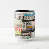 Zeitschrift Print Phrase Typografy Coffee Tasse (Zentrum)