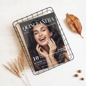 Zeitschrift Redaktion Quinceañera Foto Einladung