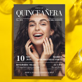 Zeitschrift Redaktion Quinceañera Foto Einladung