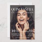 Zeitschrift Redaktion Quinceañera Foto Einladung (Vorderseite)