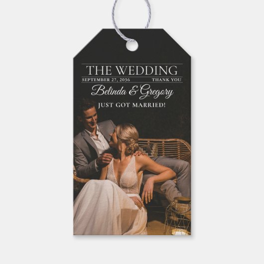 Zeitschrift Redaktion Zeitung Fotos Hochzeit Geschenkanhänger (Vorderseite)