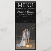 Zeitschrift Redaktion Zeitung Fotos Hochzeit Menükarte (Rückseite)