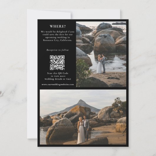 Zeitschrift Redaktion Zeitung Fotos Hochzeit Save The Date (Rückseite)