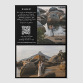 Zeitschrift Redaktion Zeitung Fotos Hochzeit Teil  Pergament Einladungen (Vorderseite)