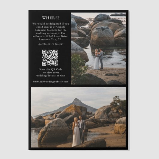 Zeitschrift Redaktion Zeitung Fotos Hochzeit Teil Pergament Einladungen (Vorderseite)