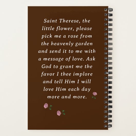 Zeitschrift Saint-Therese Notizblock (Rückseite)