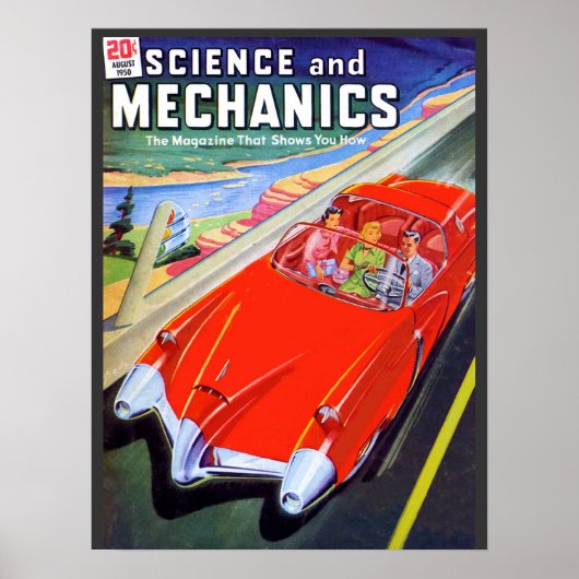 Zeitschrift "Science and Mechanics Cover Vintage C Poster (Vorne)